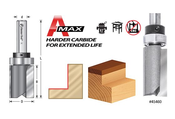 Amana Tool 45460S Upper Ball Bearing Router Bit