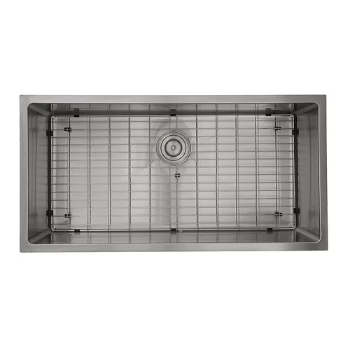 Nantucket Sinks SR3618-16 Pro Series 36" Single Bowl Undermount Stainless Steel Kitchen Sink in 16 Gauge