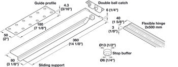 Hafele Drop Leaf Table Fitting Set