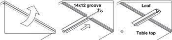 Hafele Drop Leaf Table Fitting Set