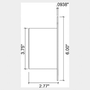 Von-Morris 9202 Pocket Door Mortise Edge Pull