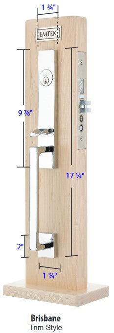 Emtek Brisbane Mortise Entryset