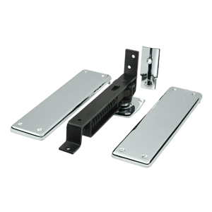 Deltana DASH95, Spring Hinge, Double Action, w/ Solid Brass Cover Plates