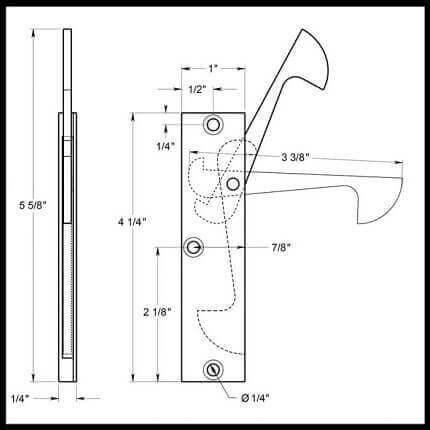 Gruppo Romi Edge Pull 1"x4"