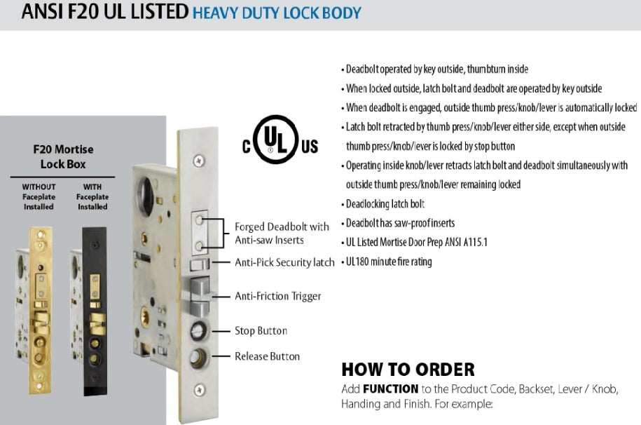 Emtek Brisbane Mortise Entryset