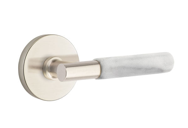 Emtek Marble Lever w/T-Bar from the SELECT Brass Collection with the CF Mechanism