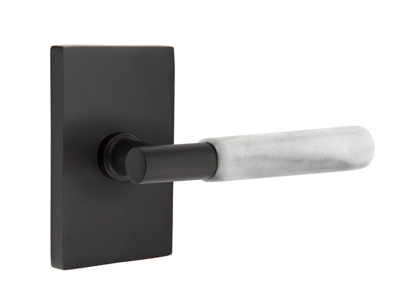 Emtek Marble Lever w/T-Bar from the SELECT Brass Collection with the CF Mechanism