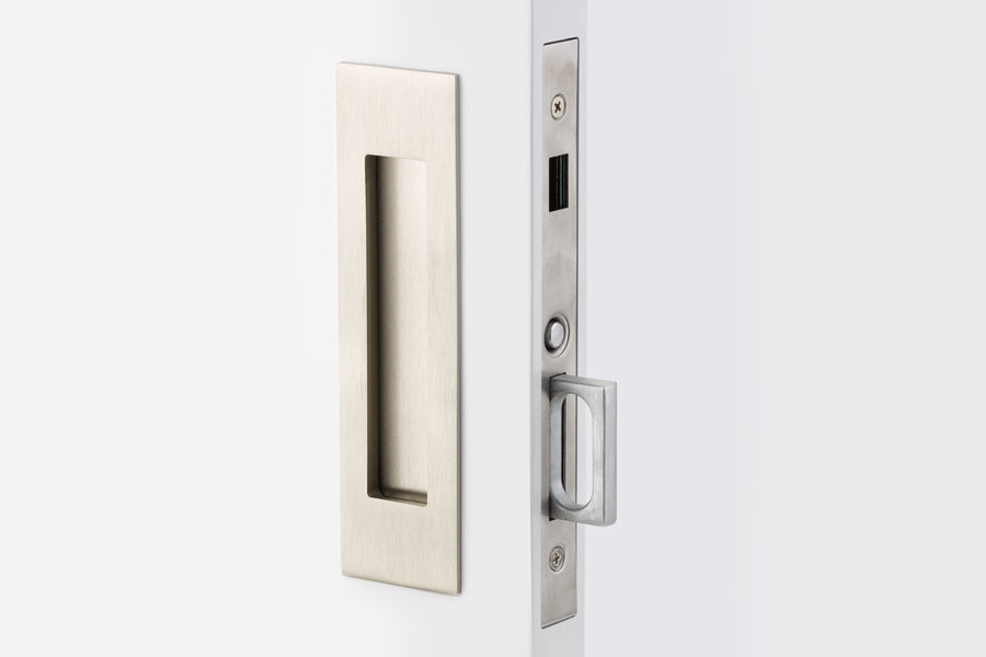Emtek Narrow Modern Rectangular Pocket Door Mortise lock