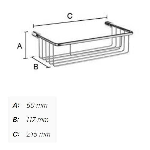 Smedbo - SIDELINE Basic Shower Basket, DK1001