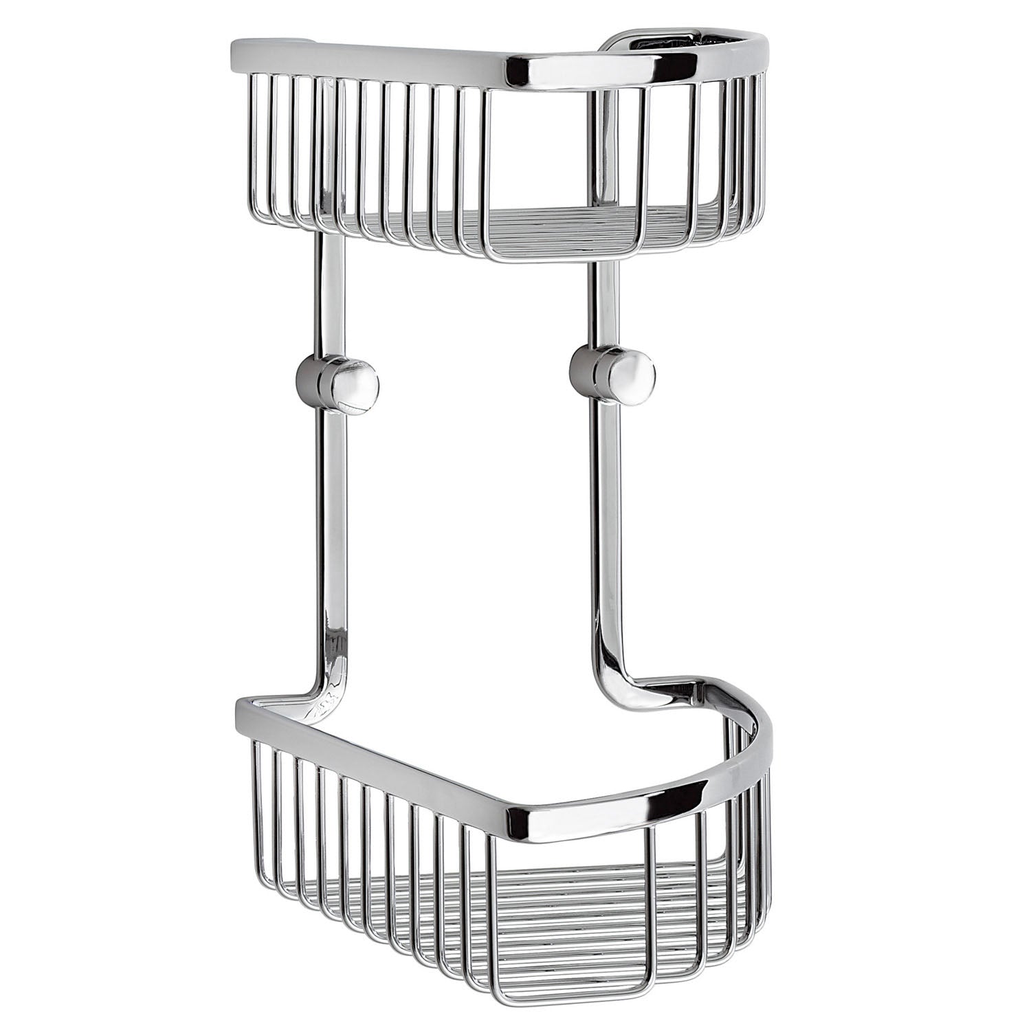 Smedbo - SIDELINE Corner Shower Basket, Double, DK2041