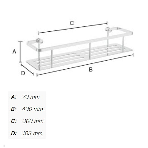 Smedbo - SIDELINE Shower Basket, DK3005