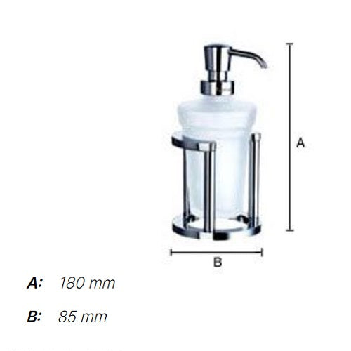 Smedbo - OUTLINE Holder with Glass Soap Dispenser, FK201