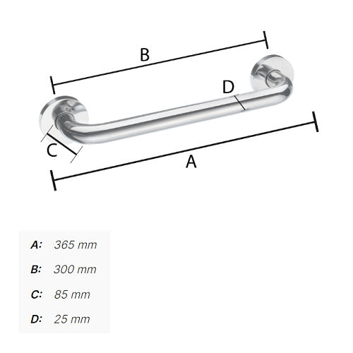 Smedbo - LIVING Grab Bar, Short, FK806