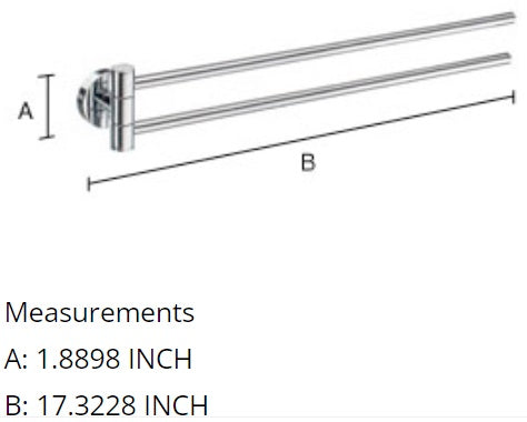 Smedbo - HOME Swing Arm Towel Rail