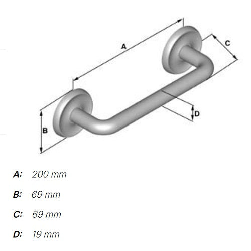 Smedbo - VILLA Grab Bar, K225, V225