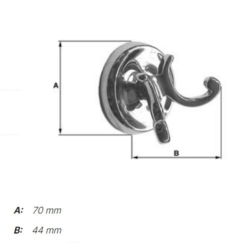 Smedbo - VILLA Double Towel Hook, K256, V256