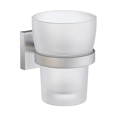 Smedbo - HOUSE Holder with Tumbler Frosted Glass