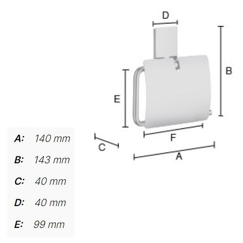 Smedbo - POOL Toilet Roll Holder with Cover, ZK3414