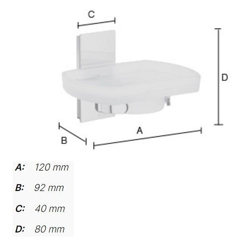 Smedbo - POOL Holder with Soap Dish, ZK342