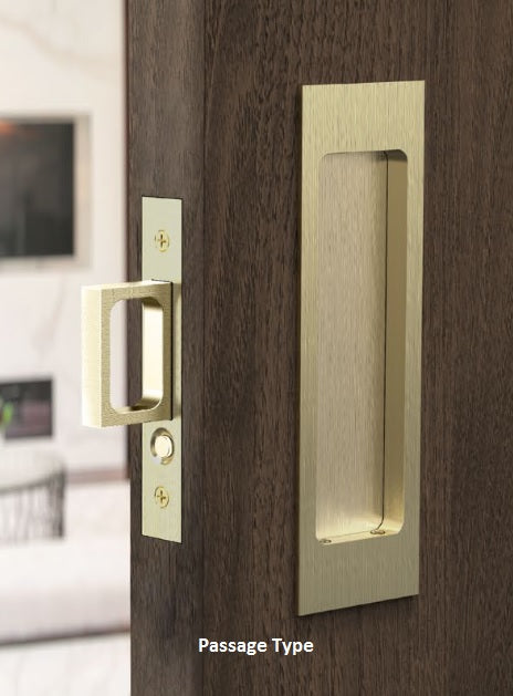 ACCURATE Sliding Pocket Door Lockset For Single Door