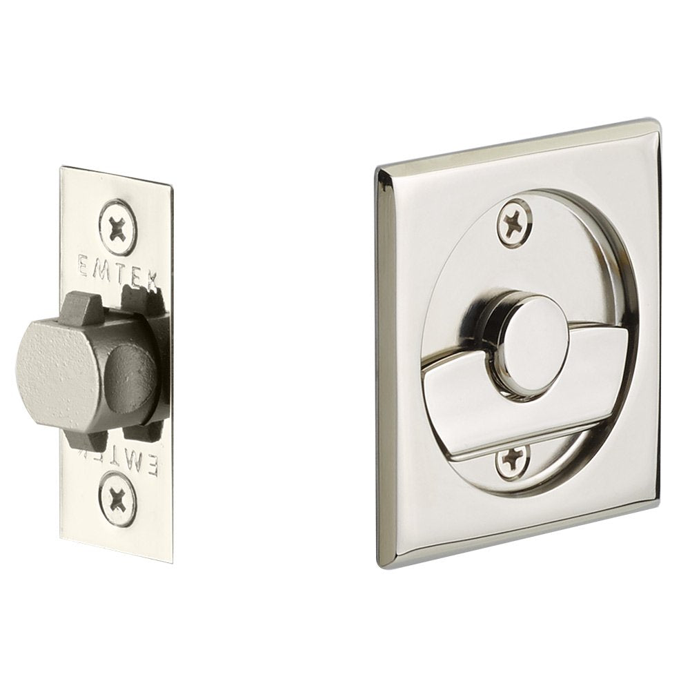 Emtek Tubular Square Privacy Pocket Door Lock