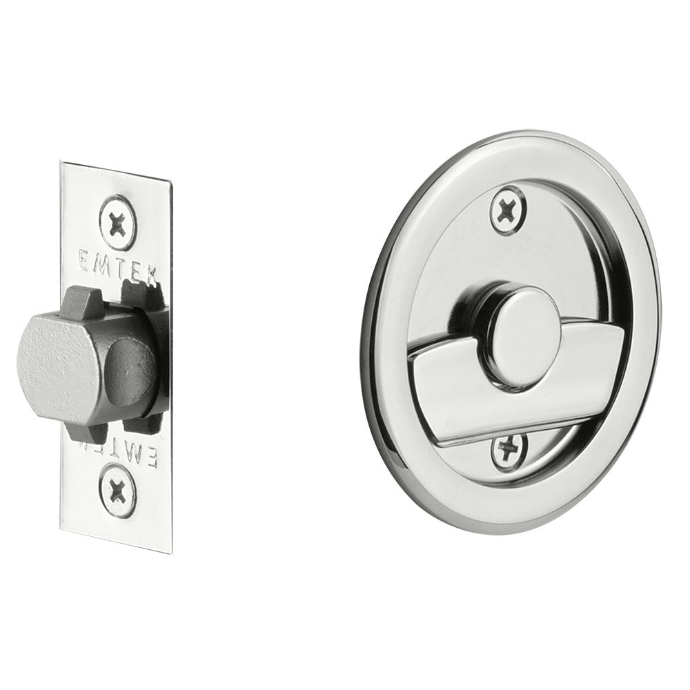 Emtek Tubular Round Privacy Pocket Door Lock