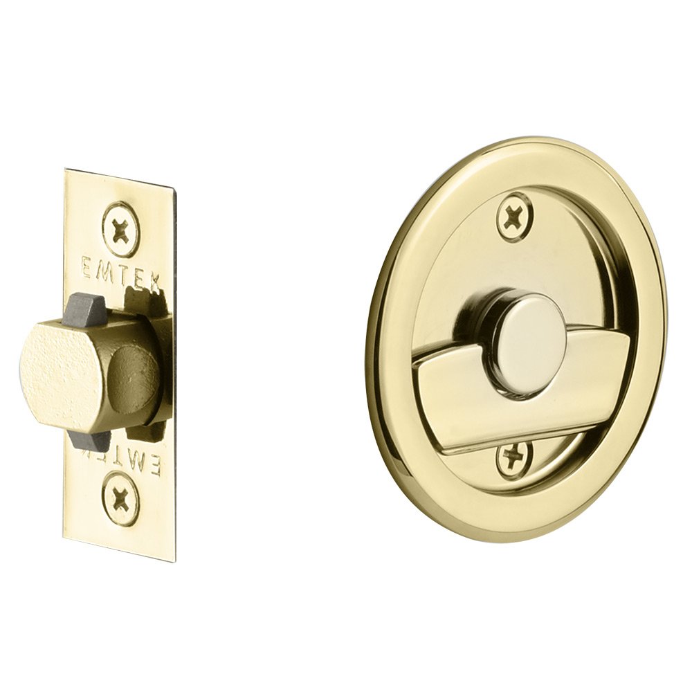 Emtek Tubular Round Privacy Pocket Door Lock